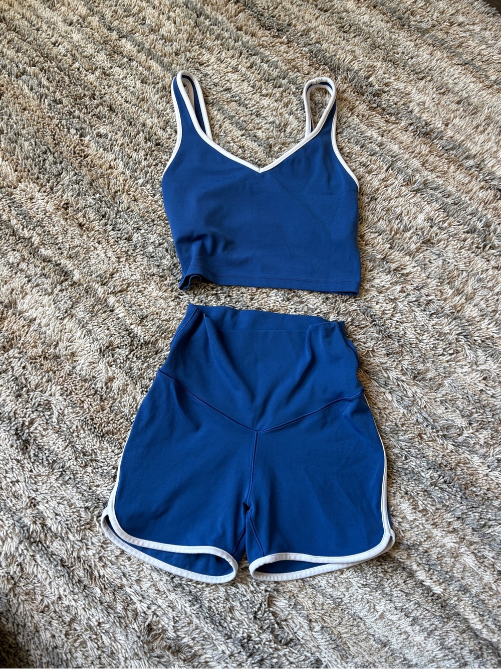 Aerie Blue Tank and Shorts set
